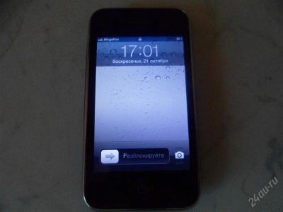 Лот: 2198063. Фото: 1. Iphone 3Gs 16 gb чёрный не работает... Смартфоны