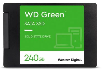 Лот: 20276378. Фото: 1. Накопитель SATA SSD 240Gb WD Green... SSD-накопители