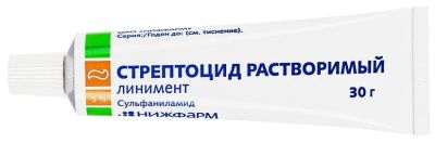 Лот: 23982312. Фото: 1. Стрептоцид линимент 5% 30г. Лекарства