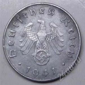 Лот: 1532578. Фото: 1. Германия. 3-й Рейх. 10 рейх пфенниг... Германия и Австрия