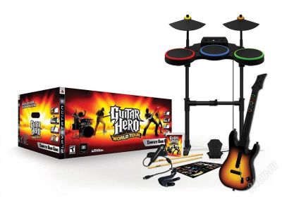 Лот: 1387421. Фото: 1. ps3 полный комплект игры "guitar... Аксессуары для игровых приставок, консолей, геймпады