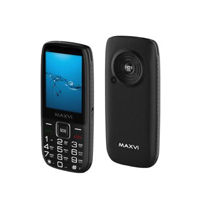 Лот: 25021396. Фото: 1. Сотовый Maxvi B32 Black 2sim/3... Кнопочные мобильные телефоны