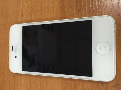 Лот: 5750755. Фото: 1. iPhone 4s 32gb (белый,защитное... Смартфоны