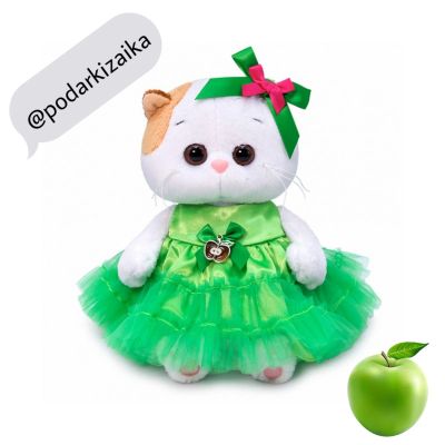 Лот: 12100490. Фото: 1. Кошечка Лили в платье с яблочком... Мягкие