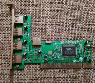 Лот: 18307720. Фото: 1. USB HUB PCI контроллер VIA VT6202... Платы расширения, контроллеры, доп. порты