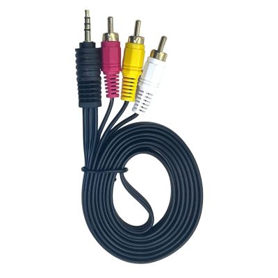 Лот: 25796748. Фото: 1. КАБЕЛЬ CE NO-NAME 3RCA->3.5jack... Шнуры, кабели, разъёмы