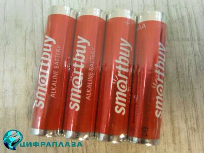 Лот: 19457953. Фото: 1. Батарейка AAA Smartbuy LR03... Батарейки, аккумуляторы, элементы питания