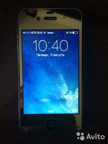 Лот: 7996526. Фото: 1. Iphone 4 16 gb Black. Смартфоны