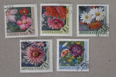 Лот: 24900043. Фото: 1. Марки СССР 1970 года. Цветы. Растения... Марки