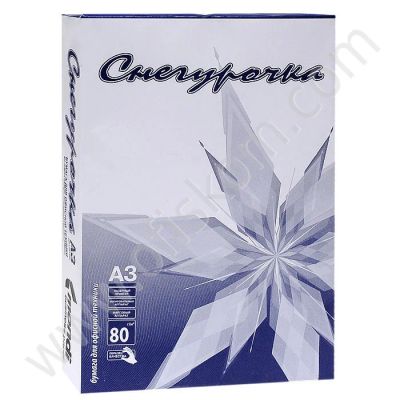 Лот: 4920071. Фото: 1. Бумага А3 "Снегурочка" 500л 80г... Бумага