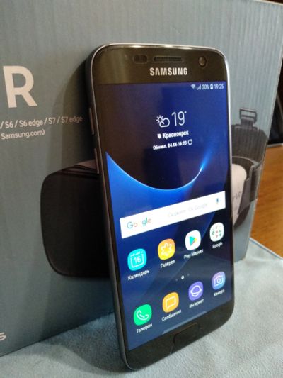 Лот: 11670664. Фото: 1. Samsung galaxy s7 РСТ 32гб черный... Смартфоны