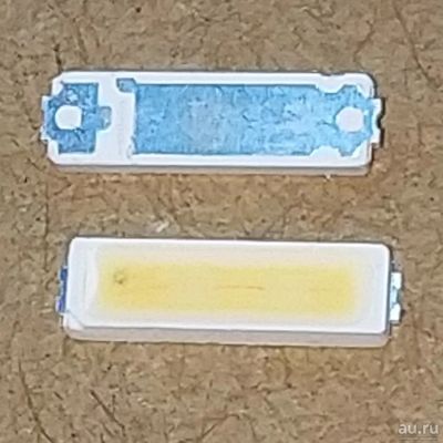 Лот: 12237894. Фото: 1. Светодиод 7020 6V 1W (5.8V-7V... Запчасти для телевизоров, видеотехники, аудиотехники
