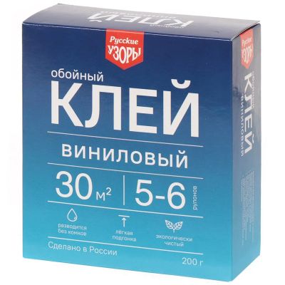 Лот: 24087729. Фото: 1. Клей для виниловых обоев, Русские... Клеи, герметики, пена монтажная, клейкие ленты