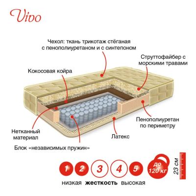 Лот: 4275219. Фото: 1. Матрац "Маэстро - Vivo". Матрасы