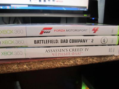 Лот: 3838172. Фото: 1. Assassins creed 4 + Battlefild... Игры для консолей