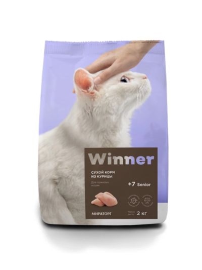 Лот: 15827786. Фото: 1. Сухой корм Winner полнорационный... Корма