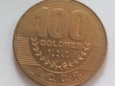 Лот: 18660005. Фото: 1. Монета Коста-Рики 100 колонов. Америка