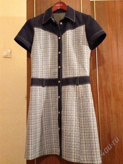 Лот: 2497830. Фото: 1. эксклюзивное платье джинса. Платья