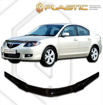 Лот: 13003730. Фото: 1. Дефлектор капота MAZDA 3 2003-2009г... Детали тюнинга