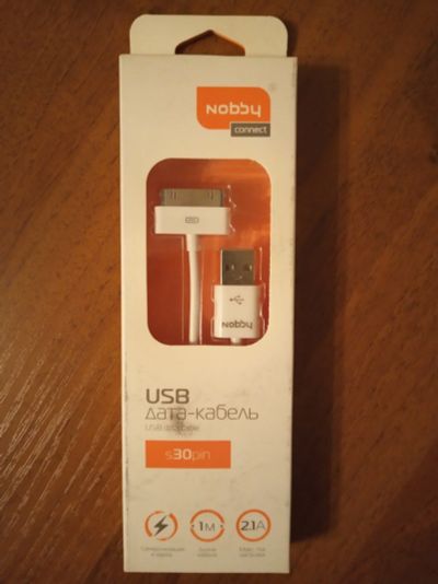 Лот: 14020994. Фото: 1. Дата-кабель USB-s30pin для Apple. Дата-кабели, переходники