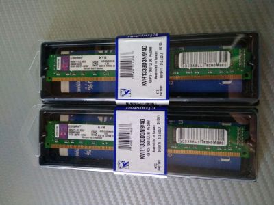 Лот: 10449387. Фото: 1. Оперативная память Kingston 2x4Gb... Оперативная память