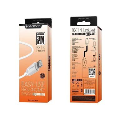 Лот: 22150310. Фото: 1. Кабель BOROFONE Lighting BX-14... Дата-кабели, переходники