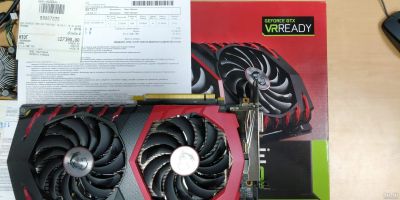 Лот: 12811570. Фото: 1. Видеокарта MSI GTX 1070 Gaming... Видеокарты