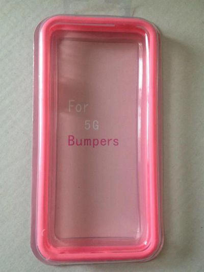 Лот: 3248515. Фото: 1. Бампер для iphone 5, 5S (розовый... Чехлы, бамперы