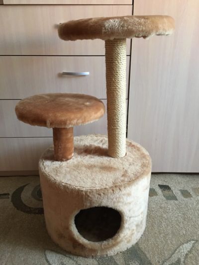 Лот: 12625598. Фото: 1. Домик для кота. Домики, переноски, клетки, когтеточки
