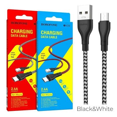 Лот: 22149937. Фото: 1. Кабель BOROFONE microUSB BX-39... Дата-кабели, переходники