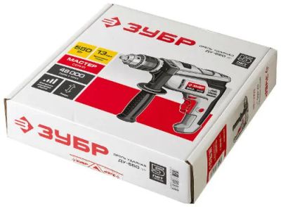 Лот: 25781639. Фото: 1. Дрель электрическая Зубр ДУ-550ЭР. Электроинструмент