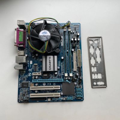 Лот: 19320661. Фото: 1. Комплект мат. плата Gigabyte ga-g31m-es2l... Материнские платы