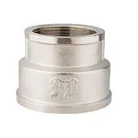 Лот: 18075490. Фото: 1. Муфта PF 1*3/4&quot; латунь никелированная... Фитинги, подводка