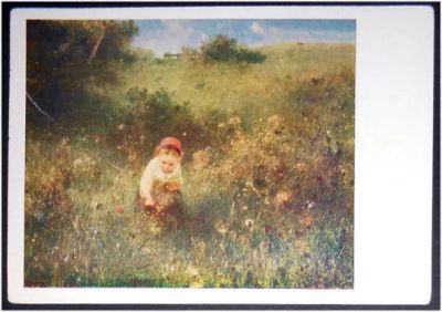 Лот: 7834463. Фото: 1. Открытка Людвиг Кнаус. Девочка... Открытки, конверты