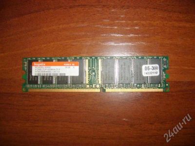 Лот: 535249. Фото: 1. DDR DIMM 512 Hynix PC3200 - 350руб... Оперативная память