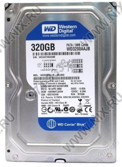 Лот: 2336564. Фото: 1. HDD320 Gb IDE Western Digital... Жёсткие диски (HDD)