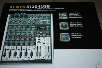 Лот: 5679978. Фото: 1. Микшерный пульт Behringer X1204USB... Микшеры, предусилители, микрофонные эффекты