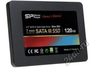 Лот: 5764162. Фото: 1. SiliconPower Slim S55 120gb. SSD-накопители