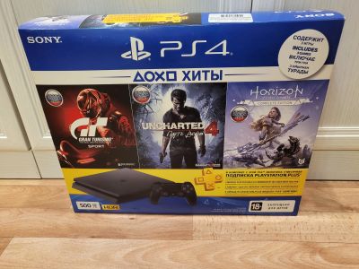 Лот: 18740353. Фото: 1. Sony PlayStation 4 Slim + Без... Игровые приставки, консоли