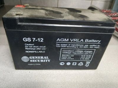 Лот: 11797011. Фото: 1. Акб AGM GS 7-12. ИБП, аккумуляторы для ИБП