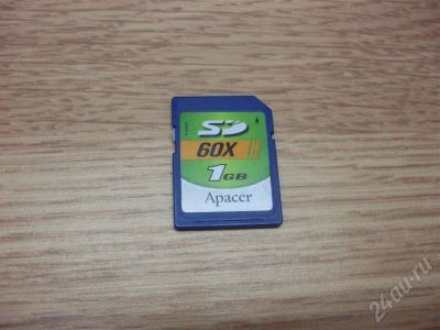 Лот: 645075. Фото: 1. Флешка Mini-SD 1GB с рубля. USB-флеш карты