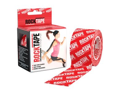 Лот: 10737456. Фото: 1. RockTape Classic 5см х 5м, красный... Массажеры