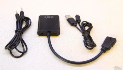 Лот: 14500630. Фото: 1. HDMI2VGA + Sound + USB для SONY... Шлейфы, кабели, переходники