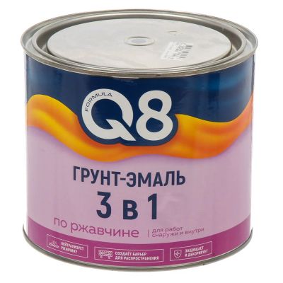 Лот: 25271624. Фото: 1. Грунт-эмаль Formula Q8, по ржавчине... Краски, лаки, растворитель