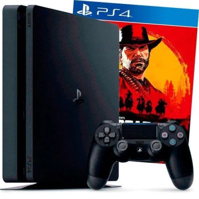Лот: 17260668. Фото: 1. PlayStation 4 Slim 1TB + игры. Игровые приставки, консоли