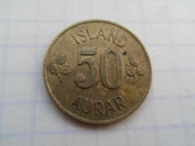 Лот: 8654089. Фото: 1. Исландия 50 эйре 1970. Европа