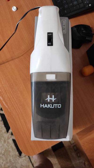 Лот: 22225442. Фото: 1. Автомобильный пылесос hakuto high-power... Пылесосы, паровые швабры