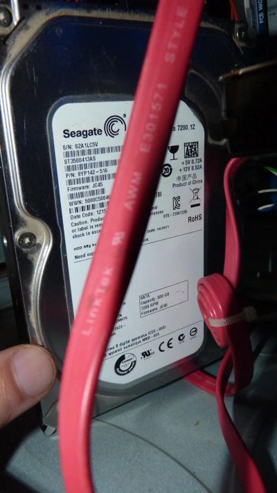 Лот: 6518316. Фото: 1. segate (500gb). Жёсткие диски (HDD)