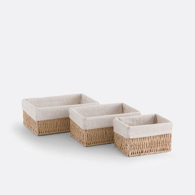 Лот: 25178420. Фото: 1. Комплект из трех корзин из LaRedoute. Другое (одежда, обувь, галантерея)