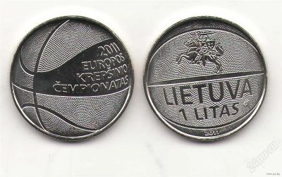 Лот: 2765084. Фото: 1. 1 лит 2011 Чемпионат Европы по... Страны СНГ и Балтии